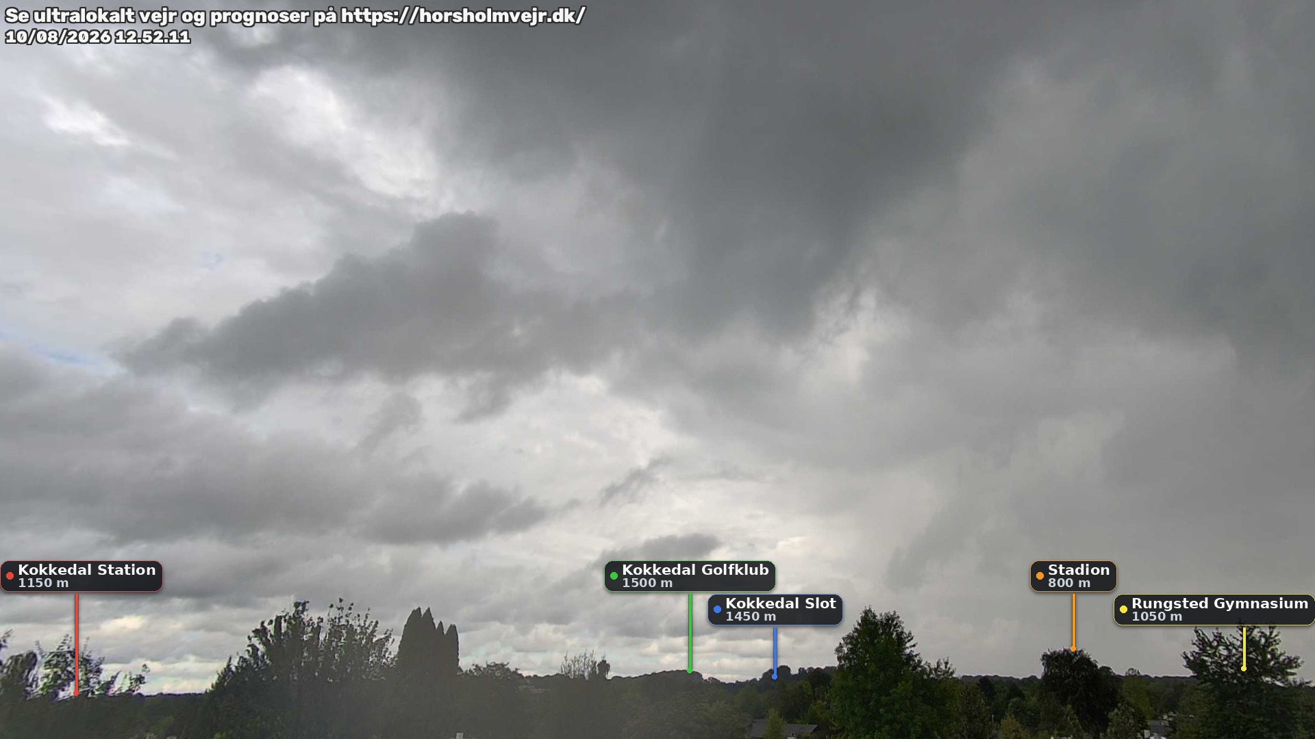 Livebillede fra webcam mod nordøst i Hørsholm