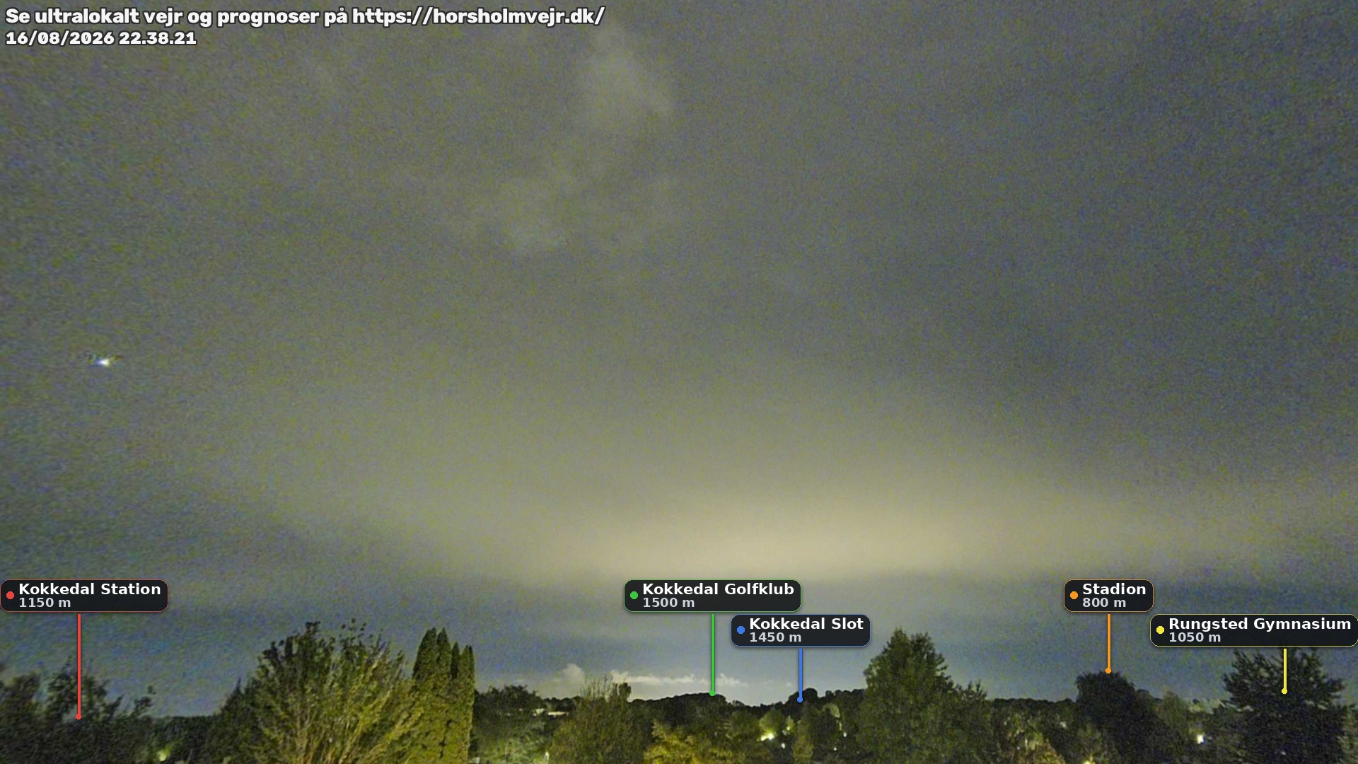 Livebillede fra webcam mod nordøst i Hørsholm