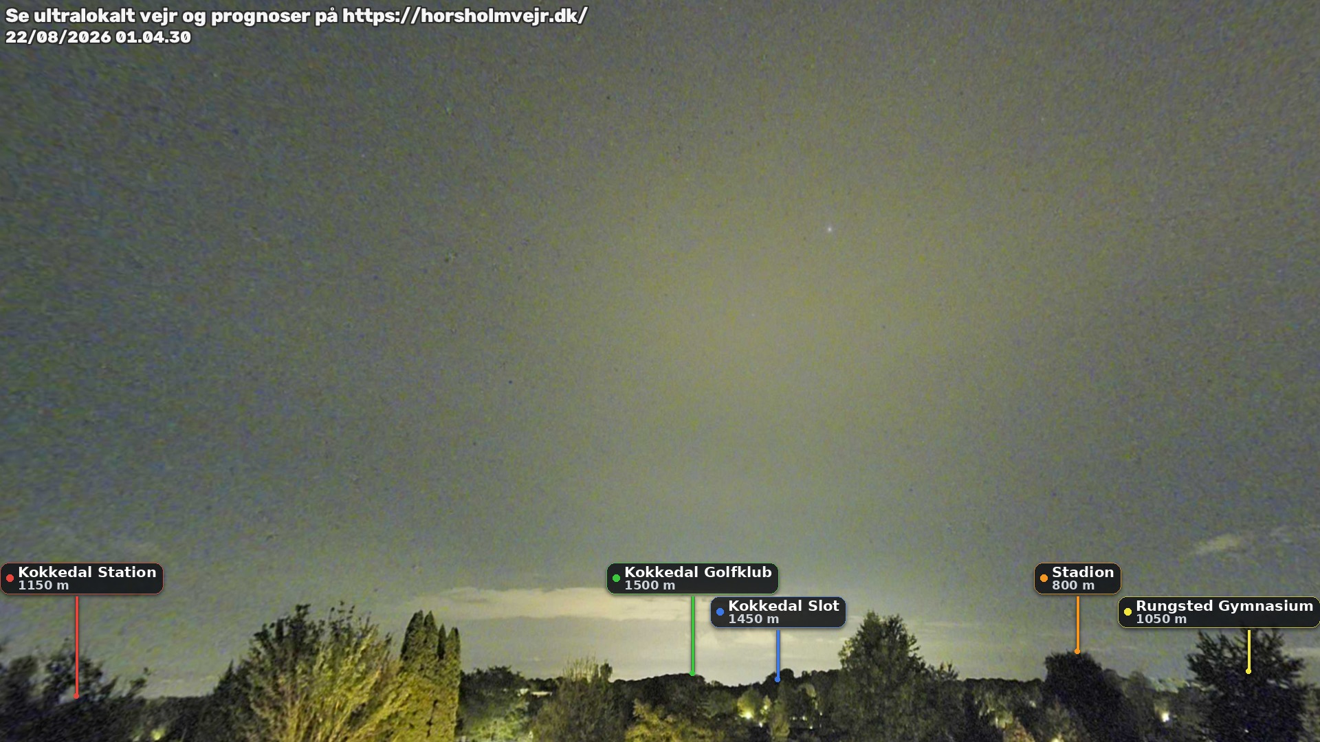 Livebillede fra webcam mod nordøst i Hørsholm
