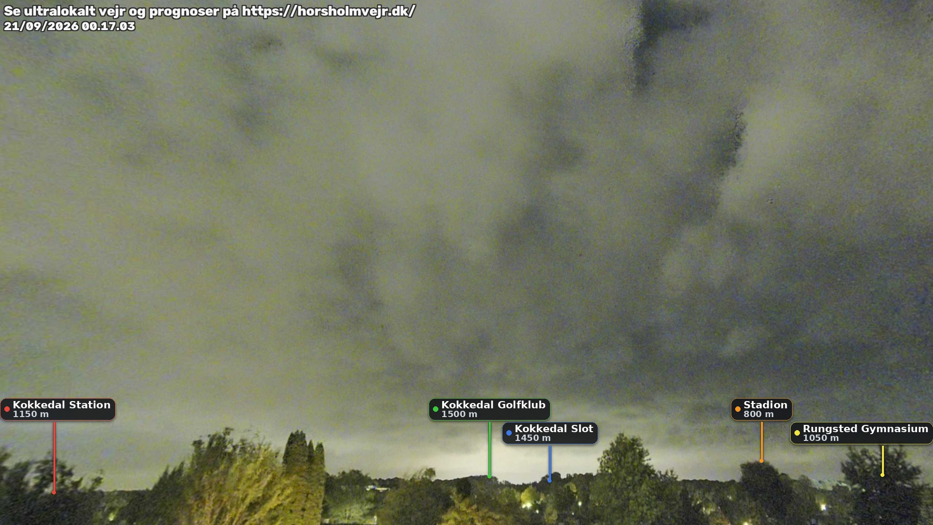 Livebillede fra webcam mod nordøst i Hørsholm