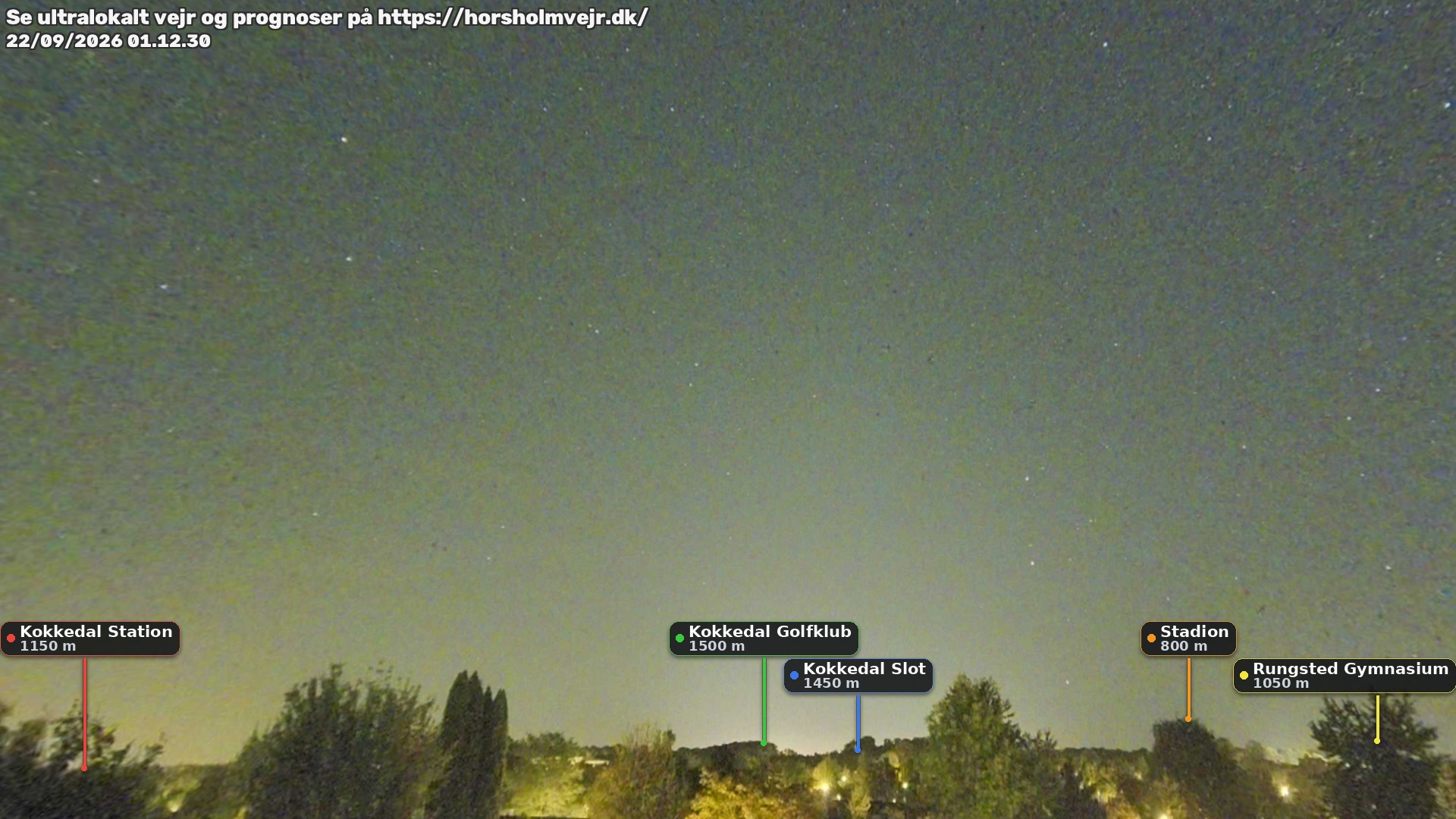 Livebillede fra webcam mod nordøst i Hørsholm