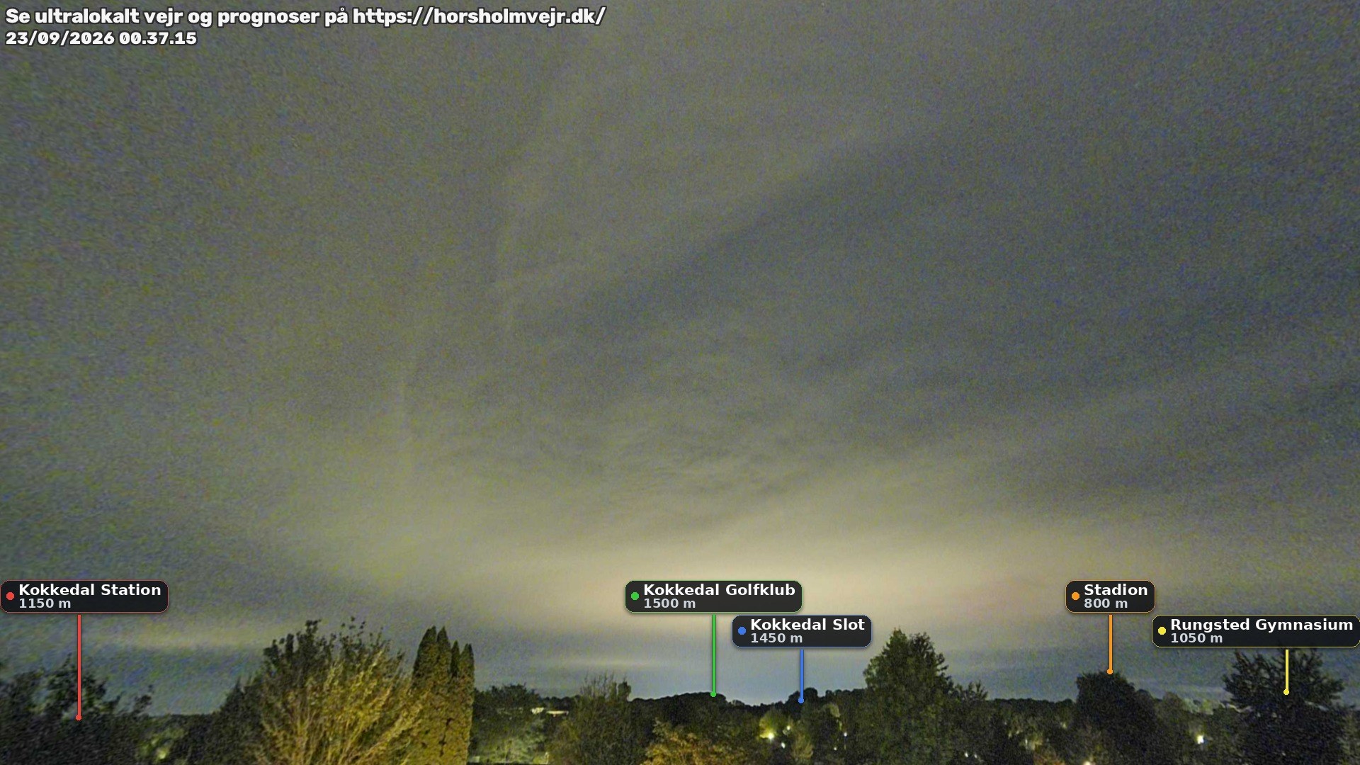 Livebillede fra webcam mod nordøst i Hørsholm