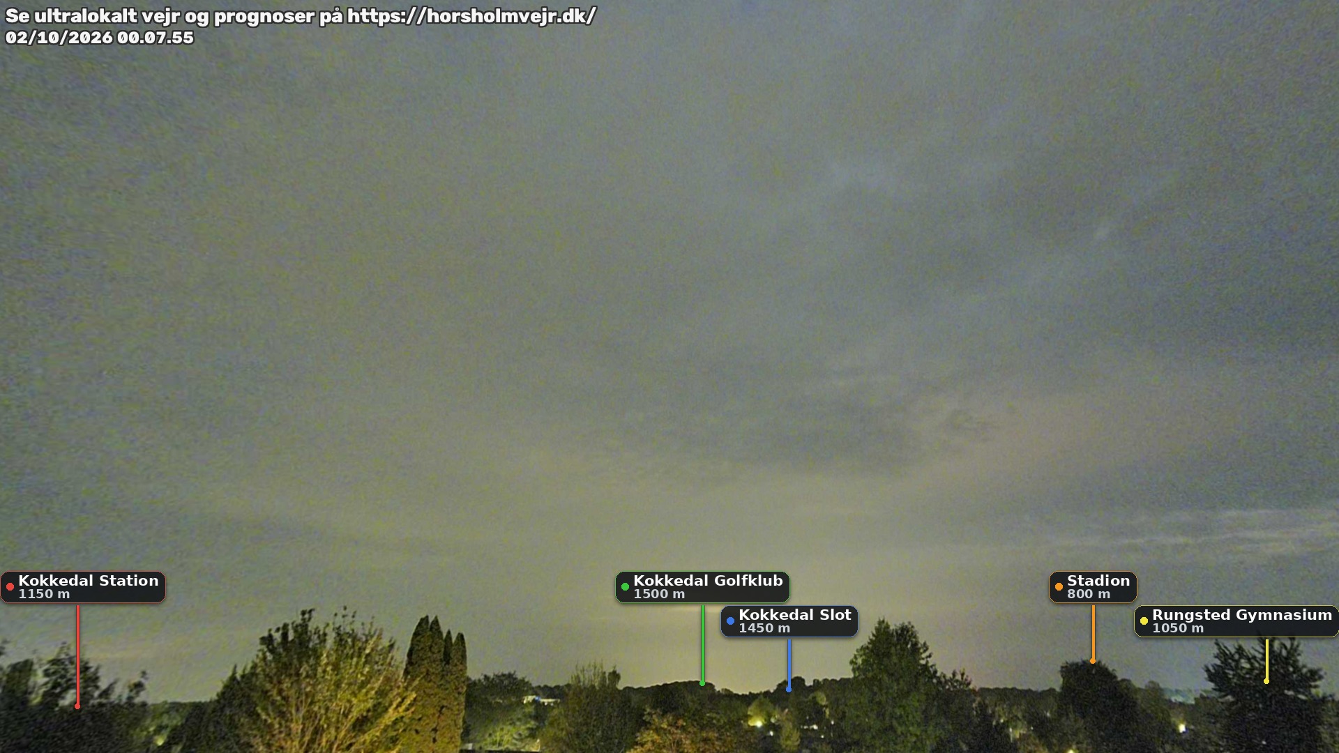Livebillede fra webcam mod nordøst i Hørsholm