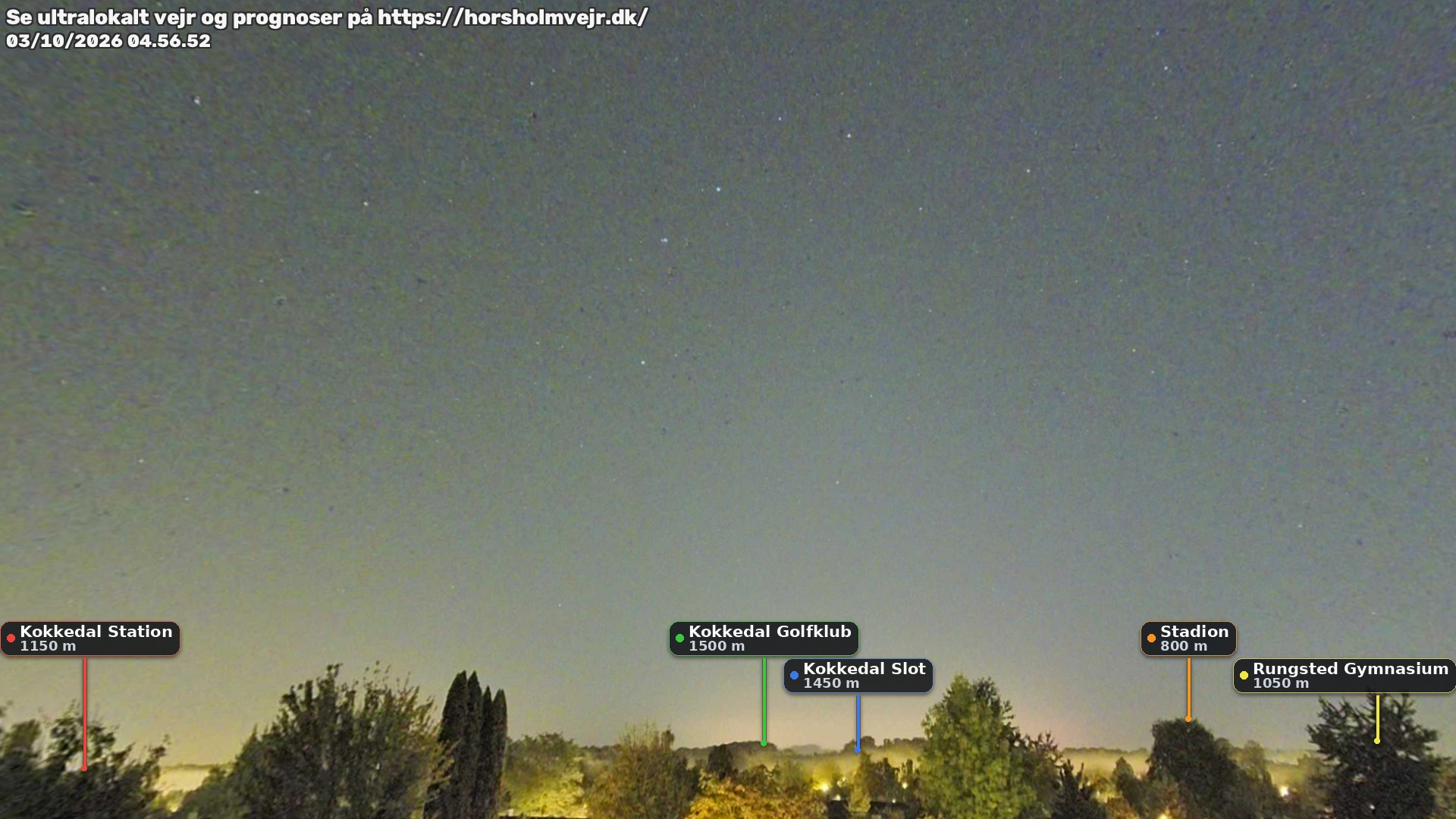 Livebillede fra webcam mod nordøst i Hørsholm
