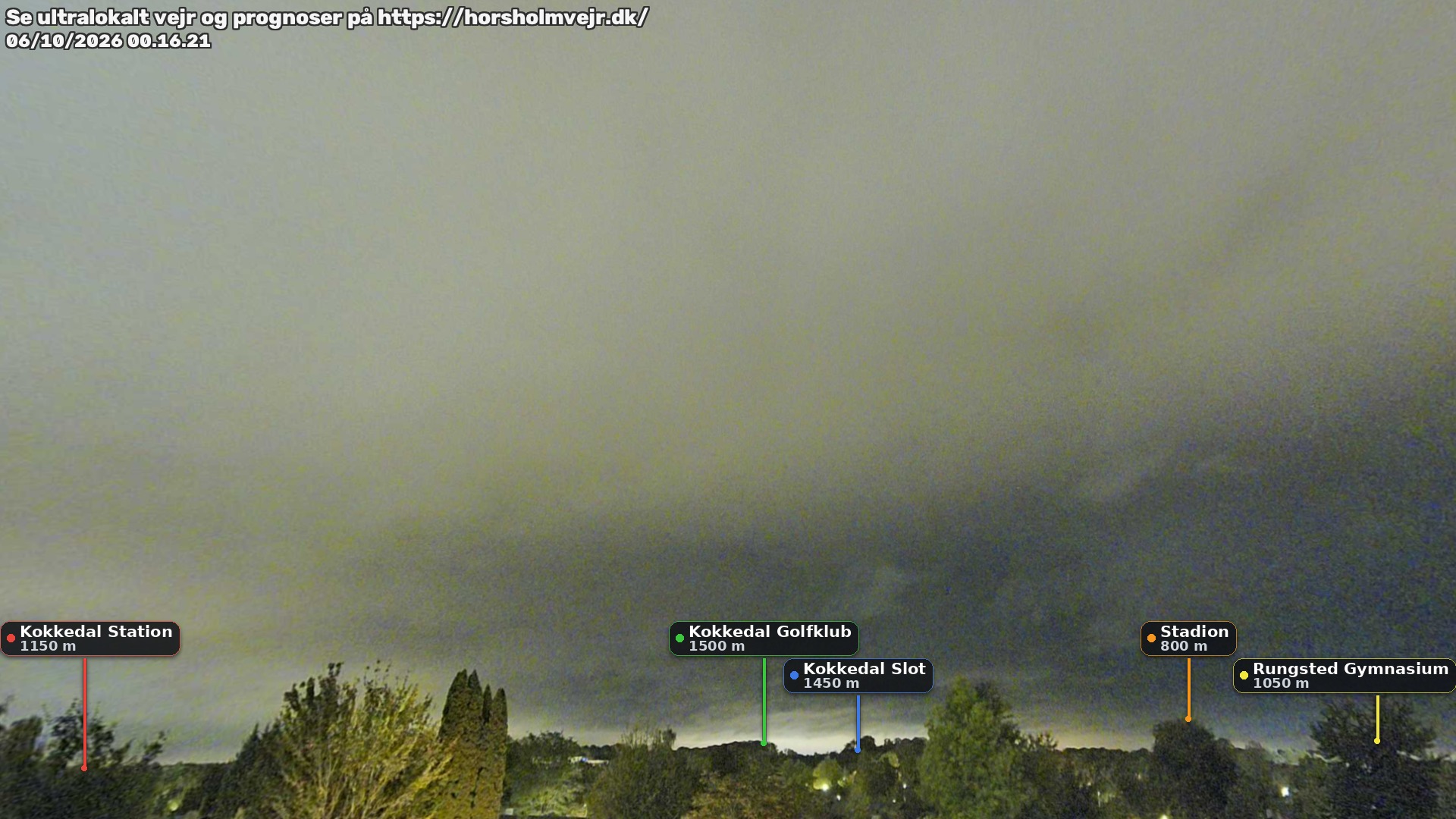 Livebillede fra webcam mod nordøst i Hørsholm