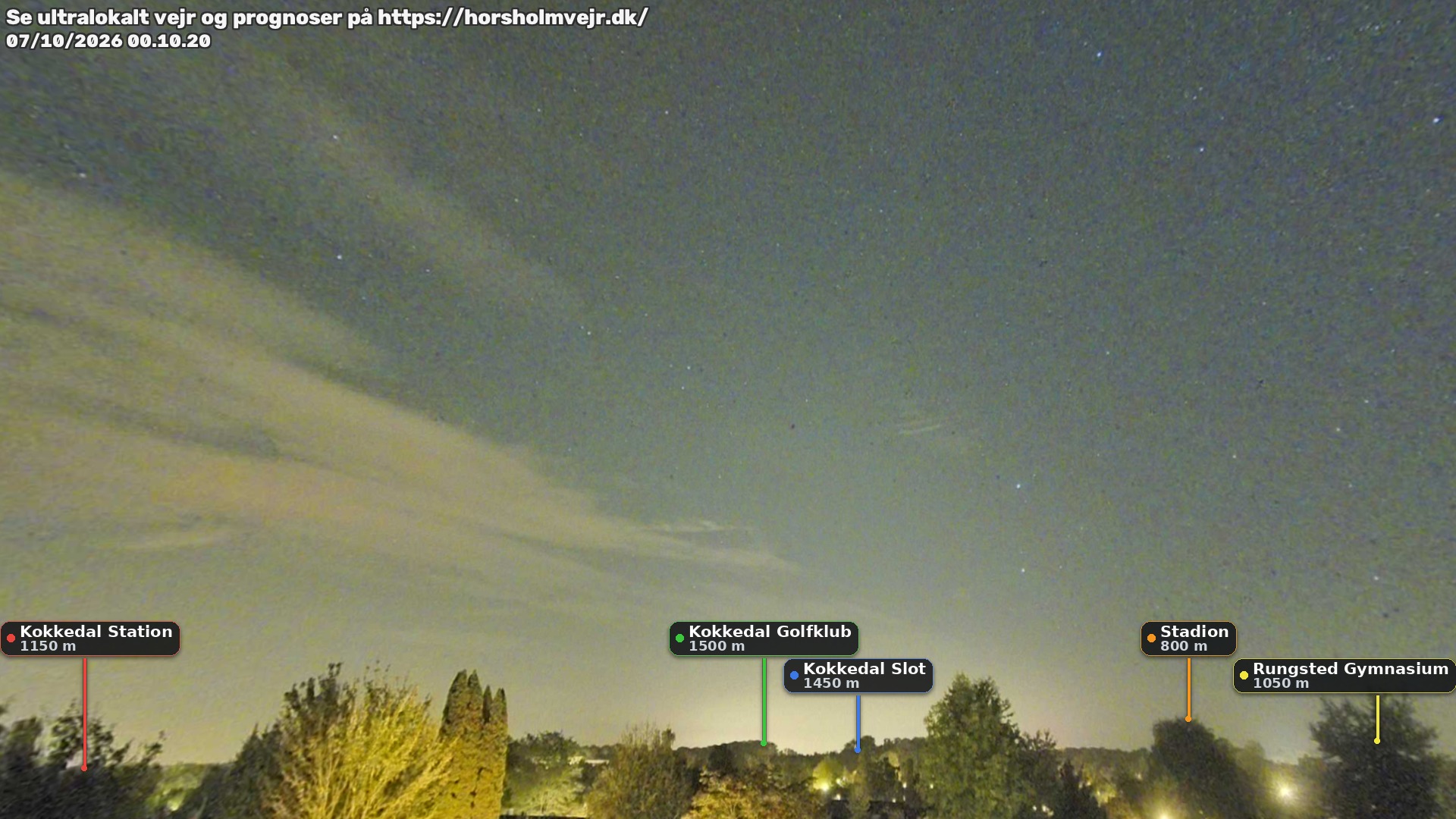 Livebillede fra webcam mod nordøst i Hørsholm