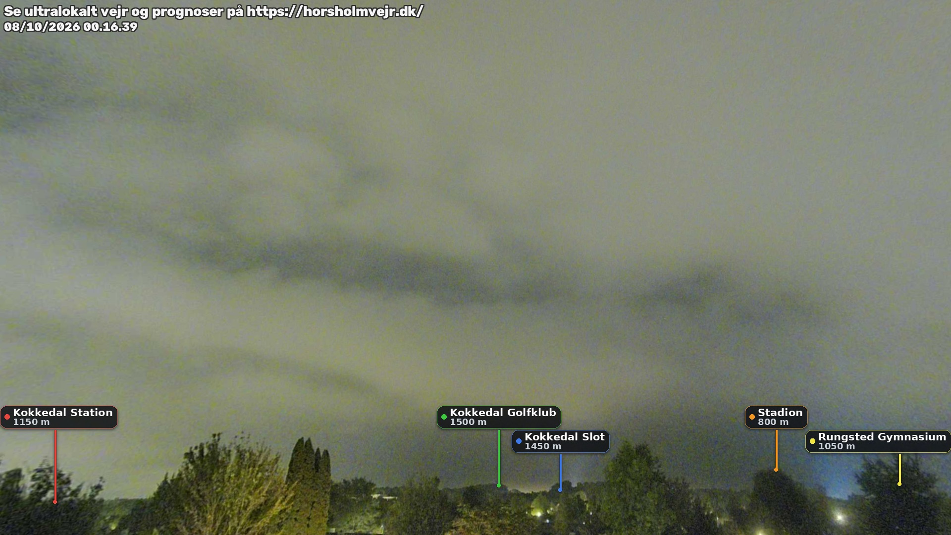 Livebillede fra webcam mod nordøst i Hørsholm