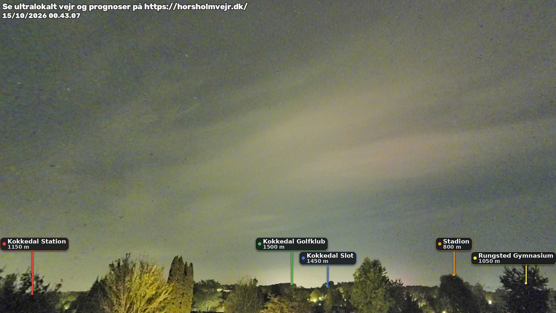 Livebillede fra webcam mod nordøst i Hørsholm