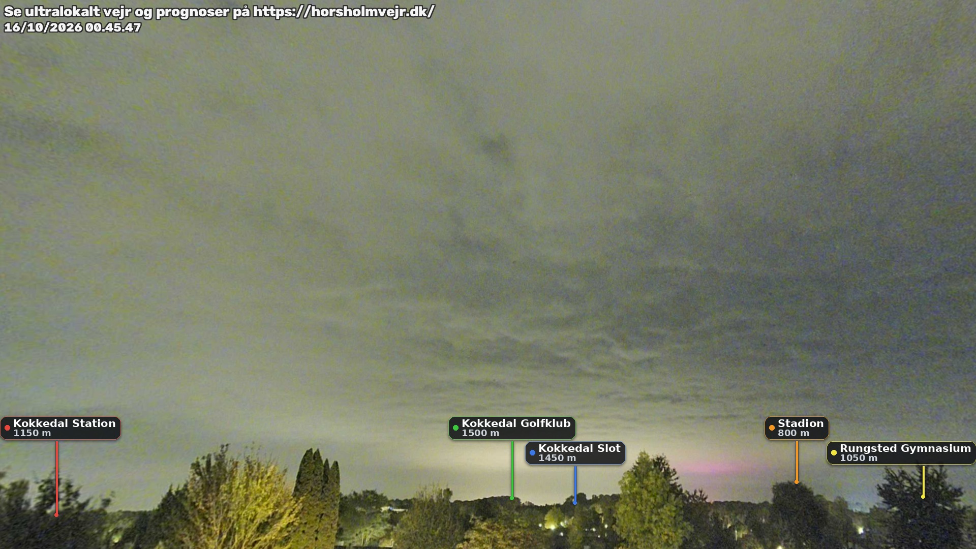 Livebillede fra webcam mod nordøst i Hørsholm