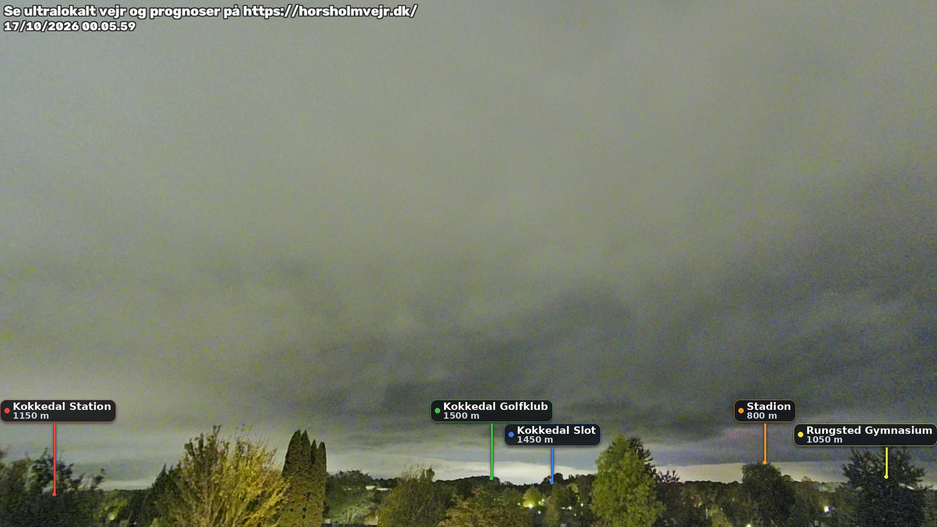 Livebillede fra webcam mod nordøst i Hørsholm