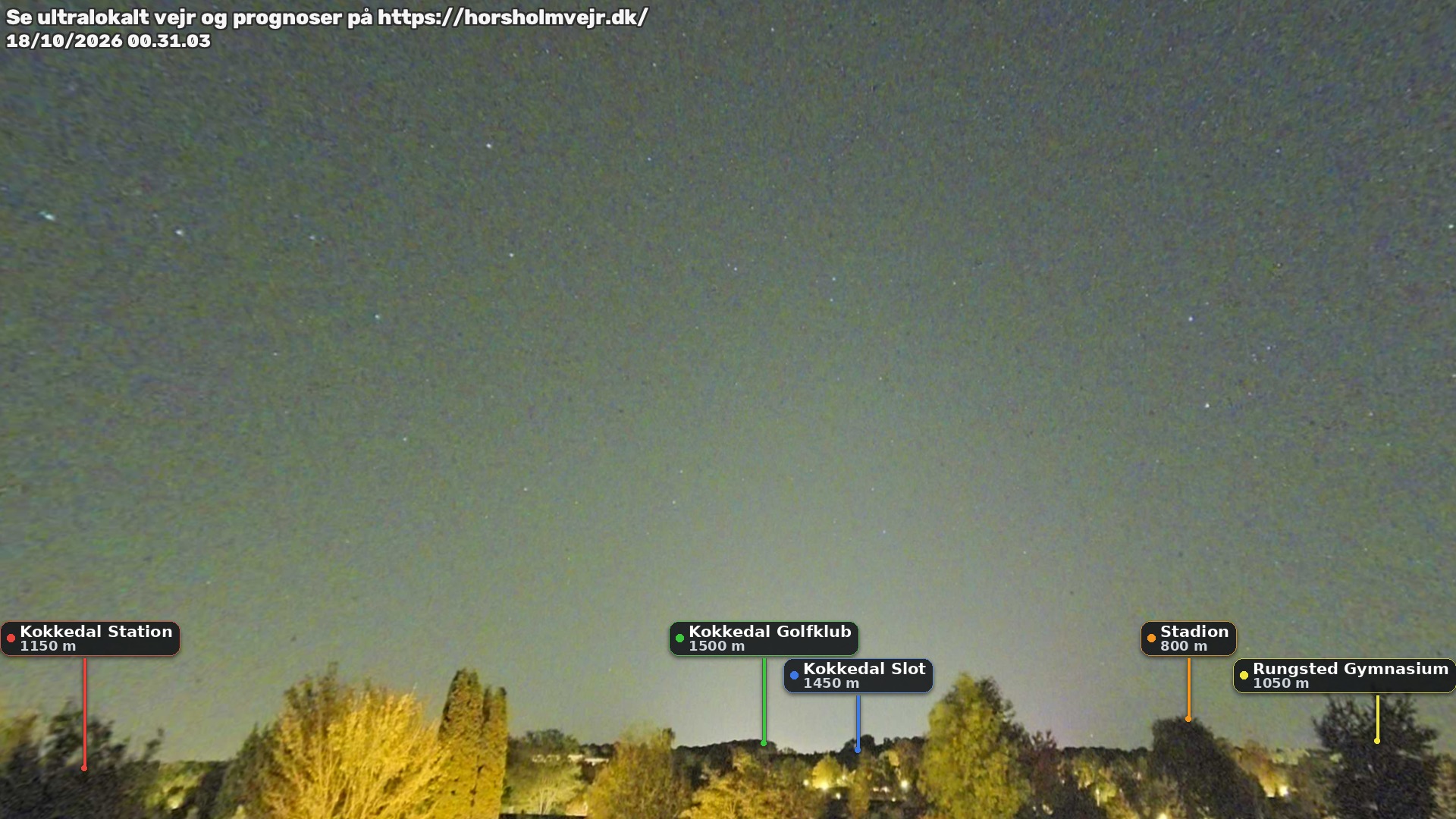 Livebillede fra webcam mod nordøst i Hørsholm