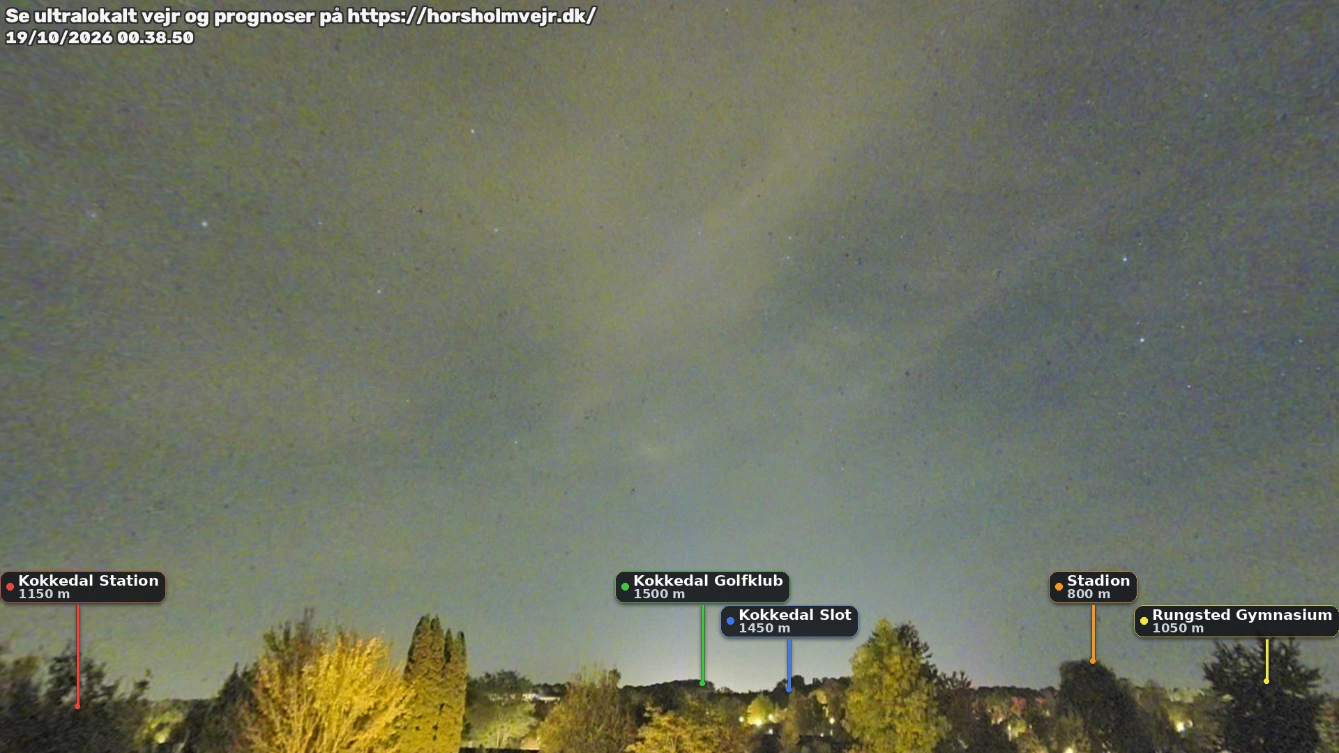 Livebillede fra webcam mod nordøst i Hørsholm