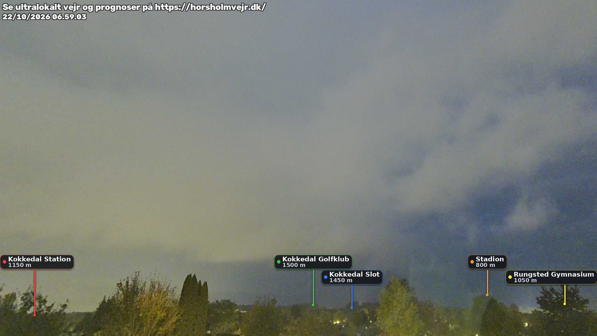 Livebillede fra webcam mod nordøst i Hørsholm