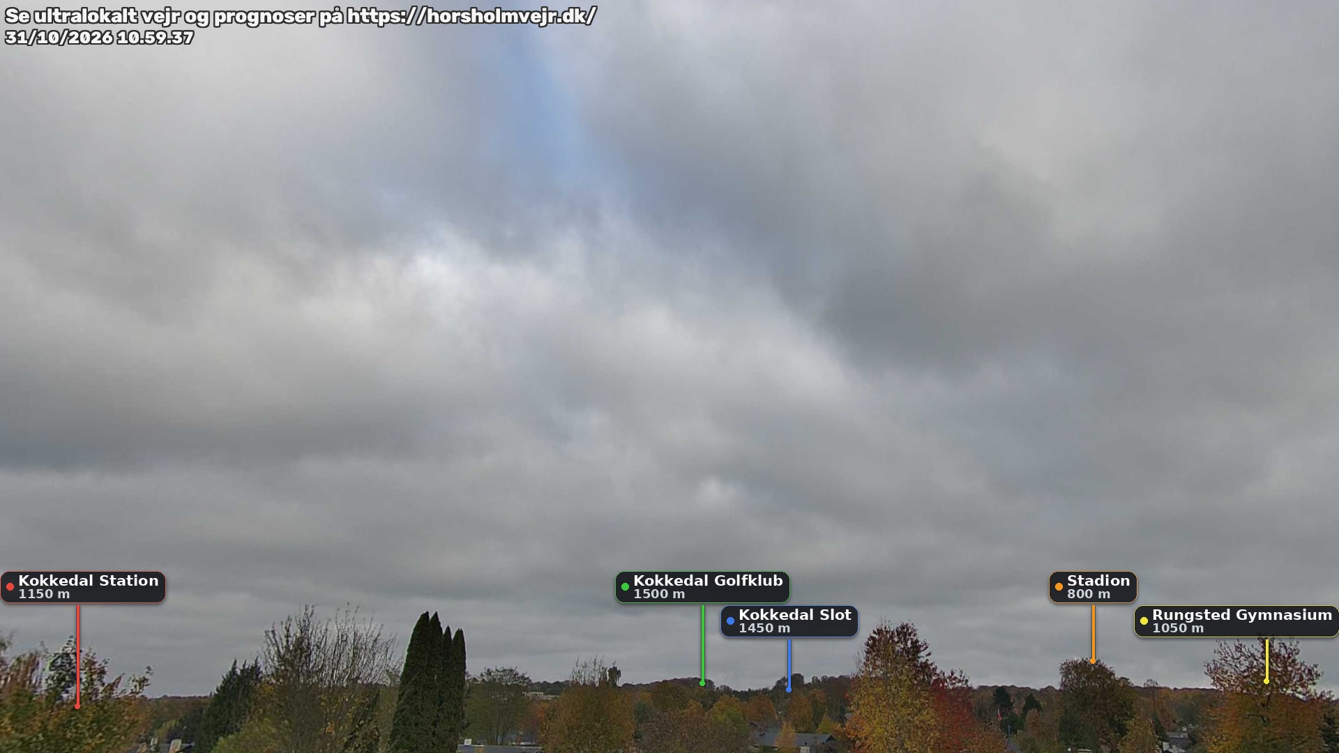 Livebillede fra webcam mod nordøst i Hørsholm